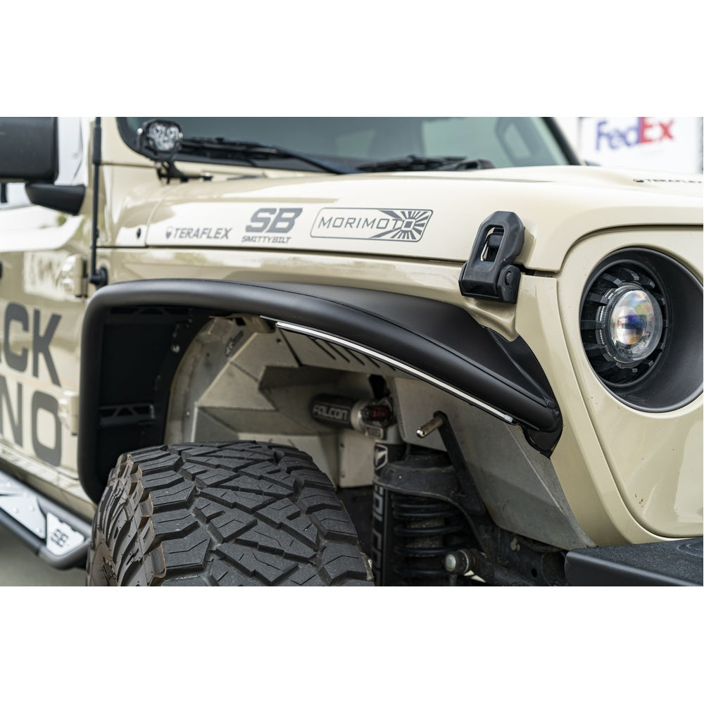Smittybilt 2018-2025 Jeep Wrangler JL 2020-2025 Gladiator JT Front Flat Fenders 77852