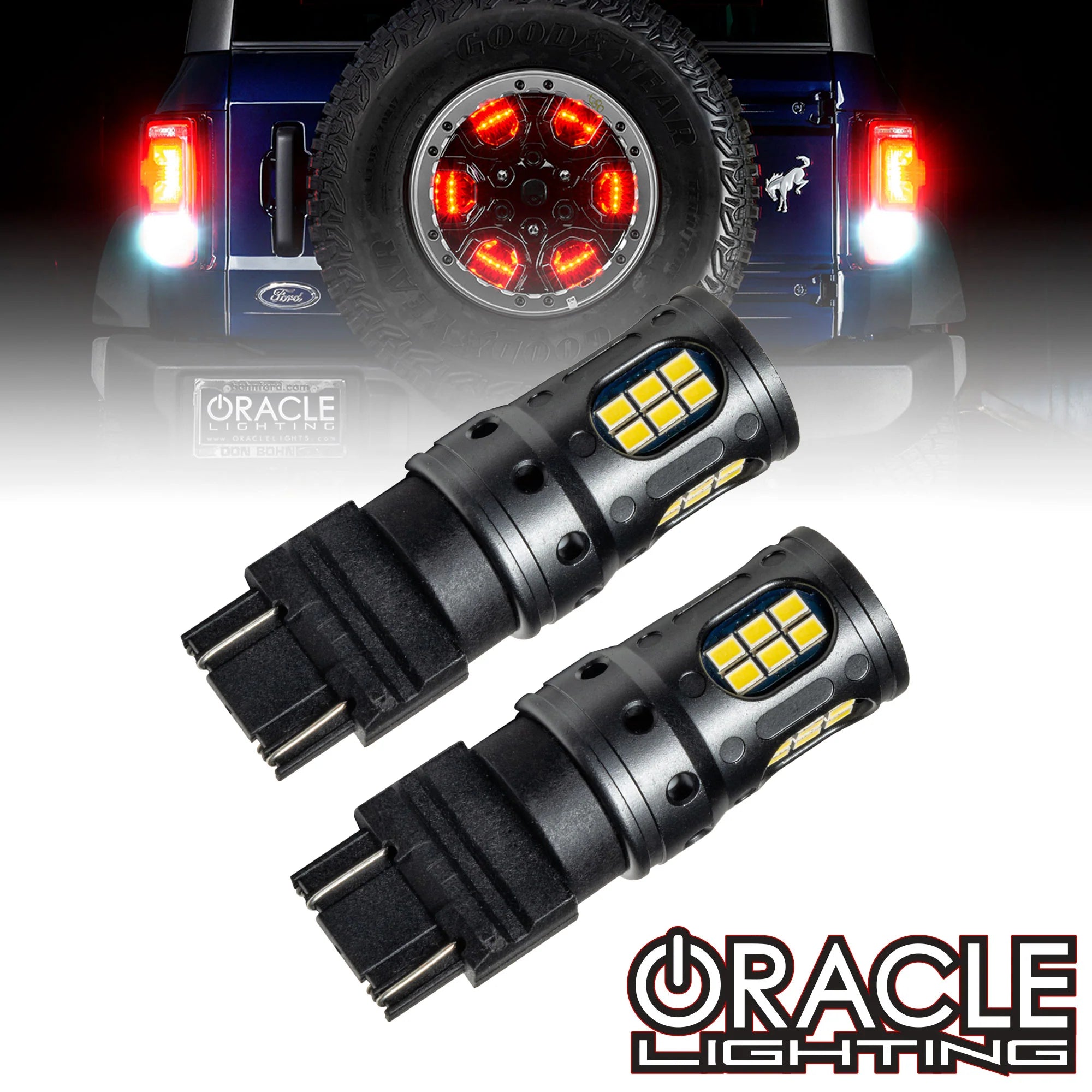 Oracle Lighting 2021-2022 Ford Bronco Maverick F-150 2020-2022 Superduty WT21W Extreme Performance LED Reverse Light Bulbs Pair 4911-001