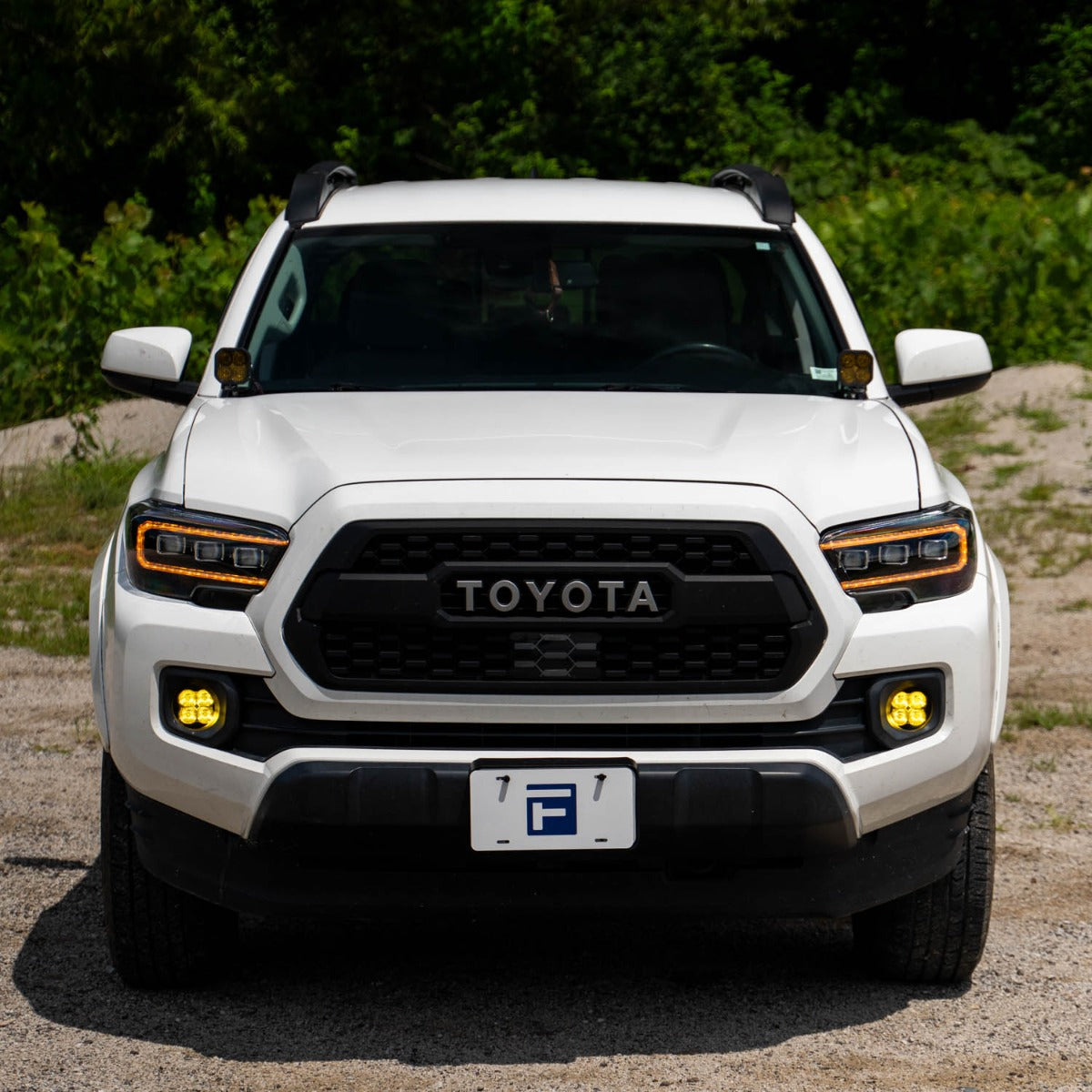 Form Lighting 2016-2023 Toyota Tacoma Sequential LED Projector Headlights with Amber DRL Pair FL0076