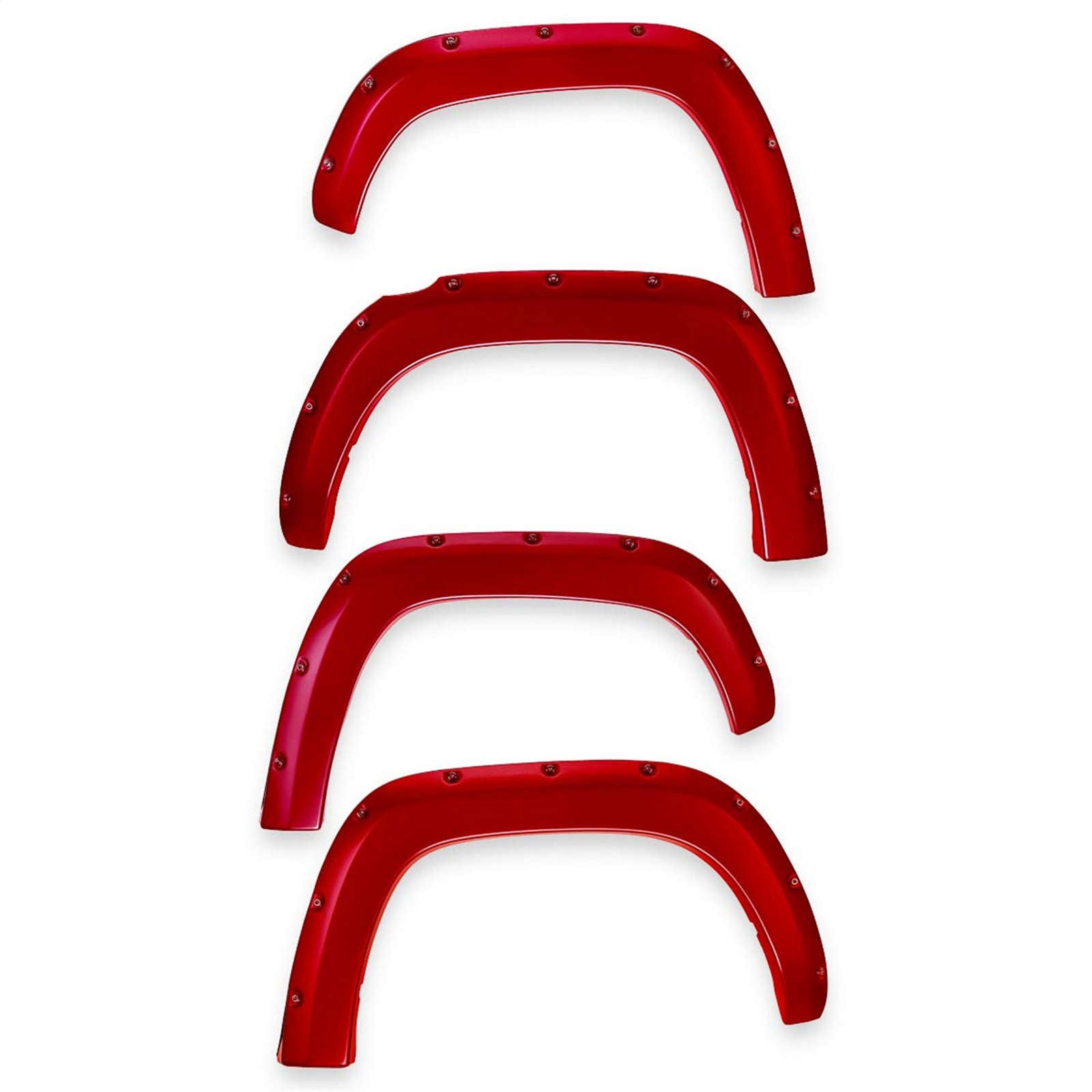 EGR 2011-2016 Ford F-250 F-350 Super Duty 2 & 4 Door Extended Cab Crew Cab Standard Cab Pickup Traditional Bolt-on look Fender Flares set of 4 Painted to Code Race Red 793814-PQ