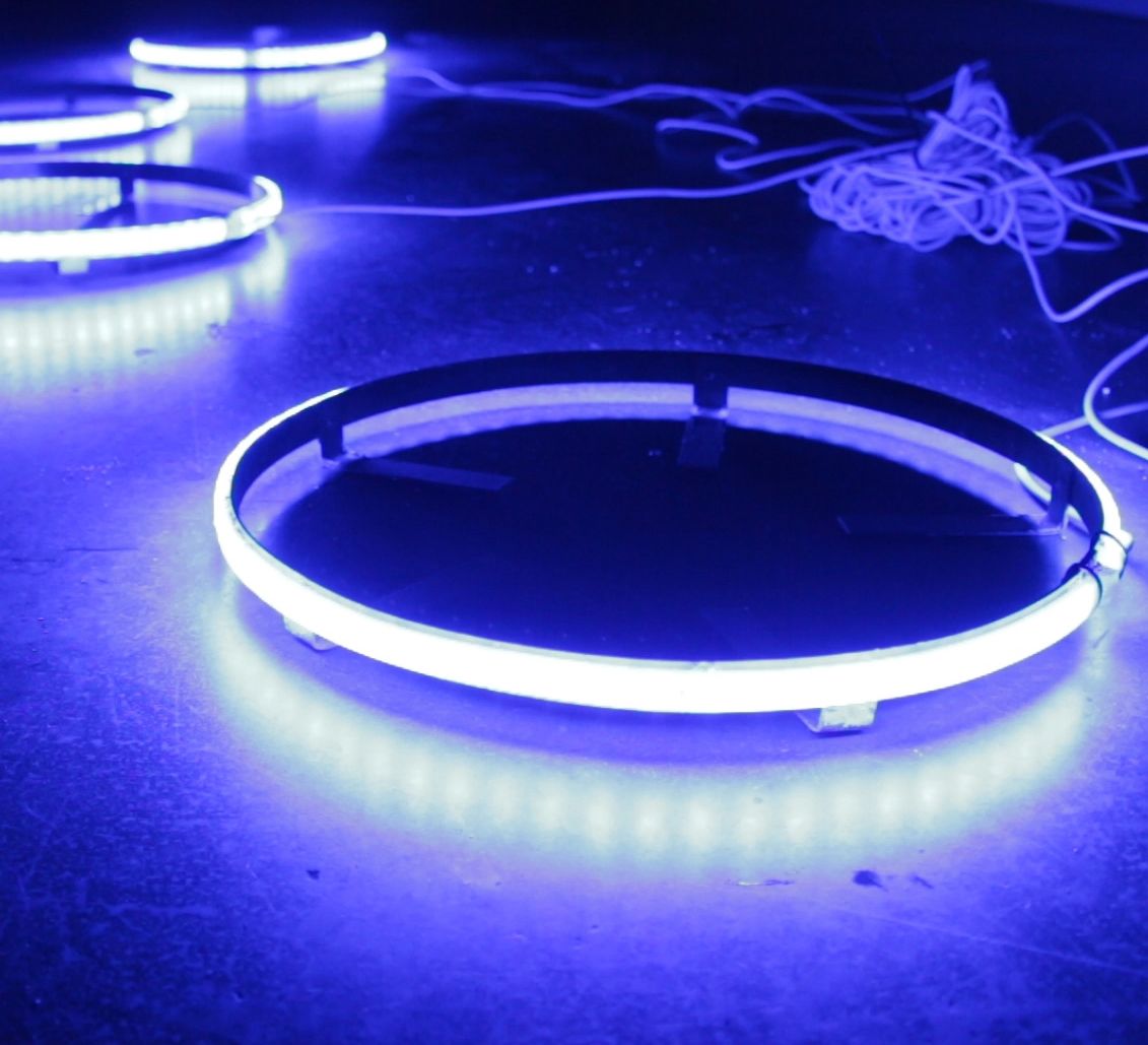 Race Sport  ColorCLEAR  14inch LED Wheel Blue Light Complete kit 4 Wheels RS14B
