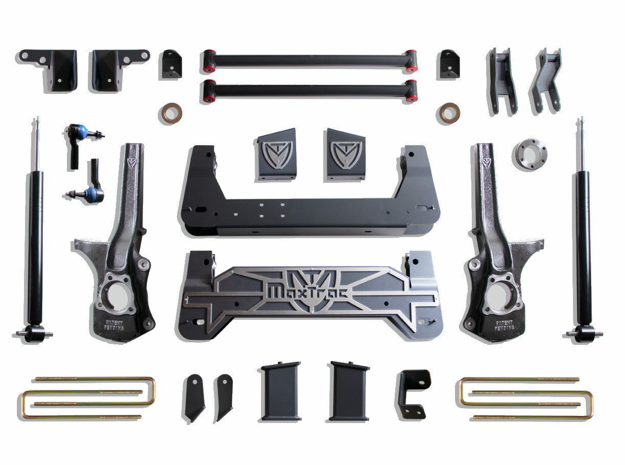 MaxTrac Suspension 2019-2024 Chevrolet Silverado 1500 GMC Sierra 1500 4WD Adjustable 7-8" Lift Kit K941975