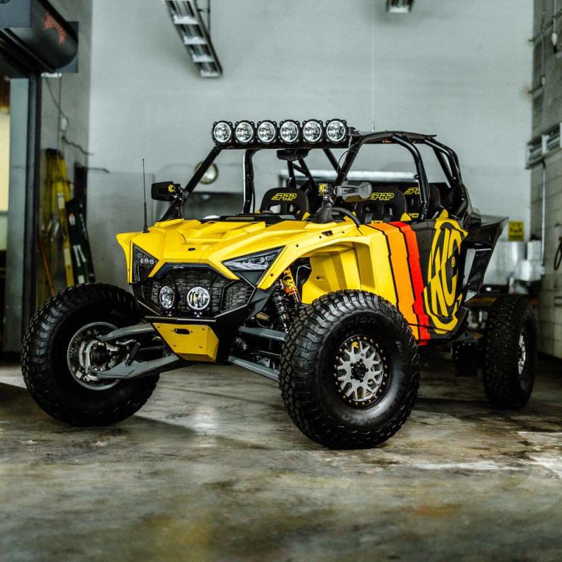 KC HiLite 2020-2024 Polaris RZR Turbo R RZR Pro XP 39" Pro6 Gravity LED 6-Light 120W Combo Beam Light Bar System 91342
