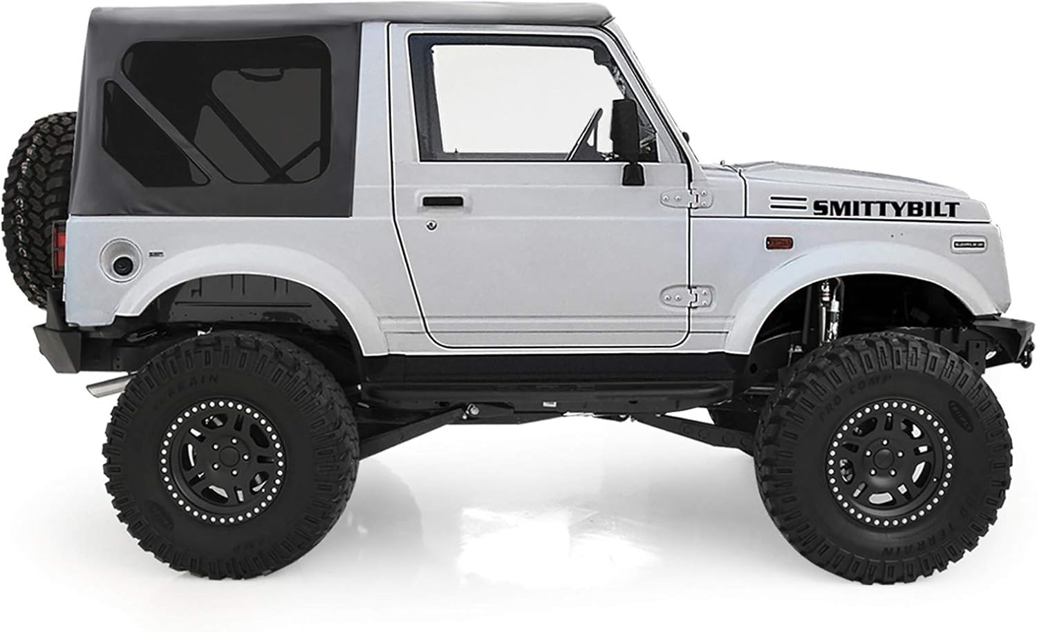 Smittybilt 1986-1994 Suzuki Samurai Replacement Soft Top with Tinted Windows Black Denim 98515