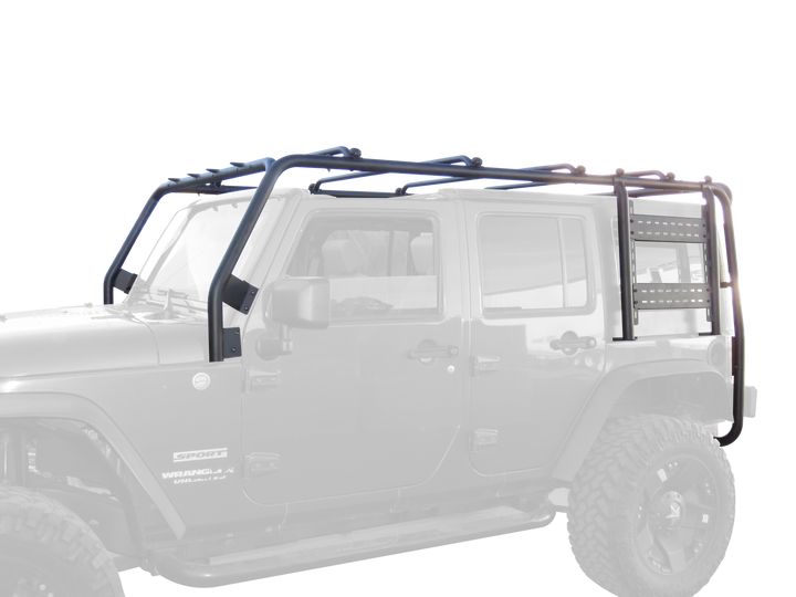 Body Armor 2007-2018 Jeep Wrangler JK 2dr 4dr Front & Rear Frame Crossbars And Rails Box JK-711 + JK-712