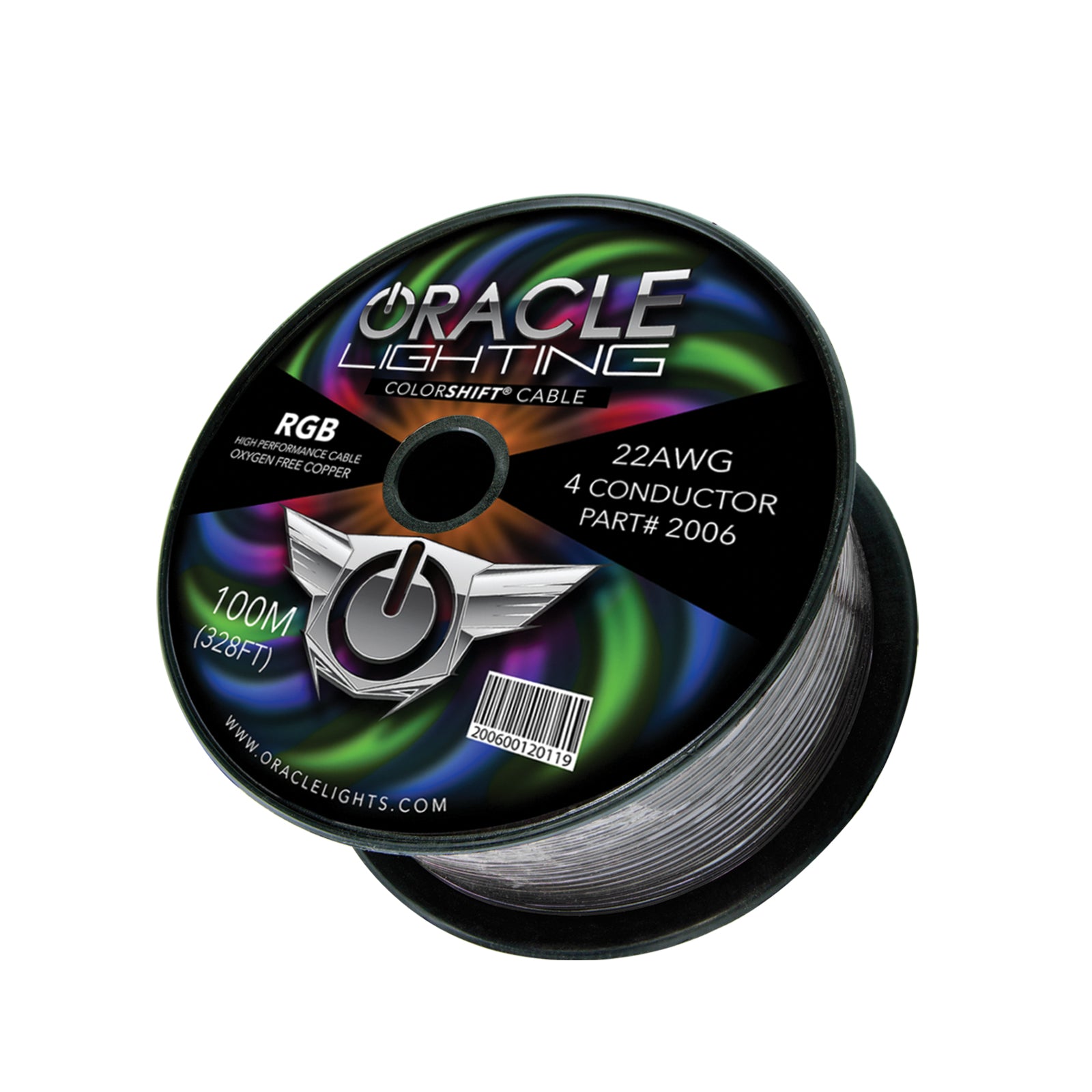 Oracle Lighting 22AWG 4 Conductor RGB Installation Wire 100M 328ft Spool 2006-504