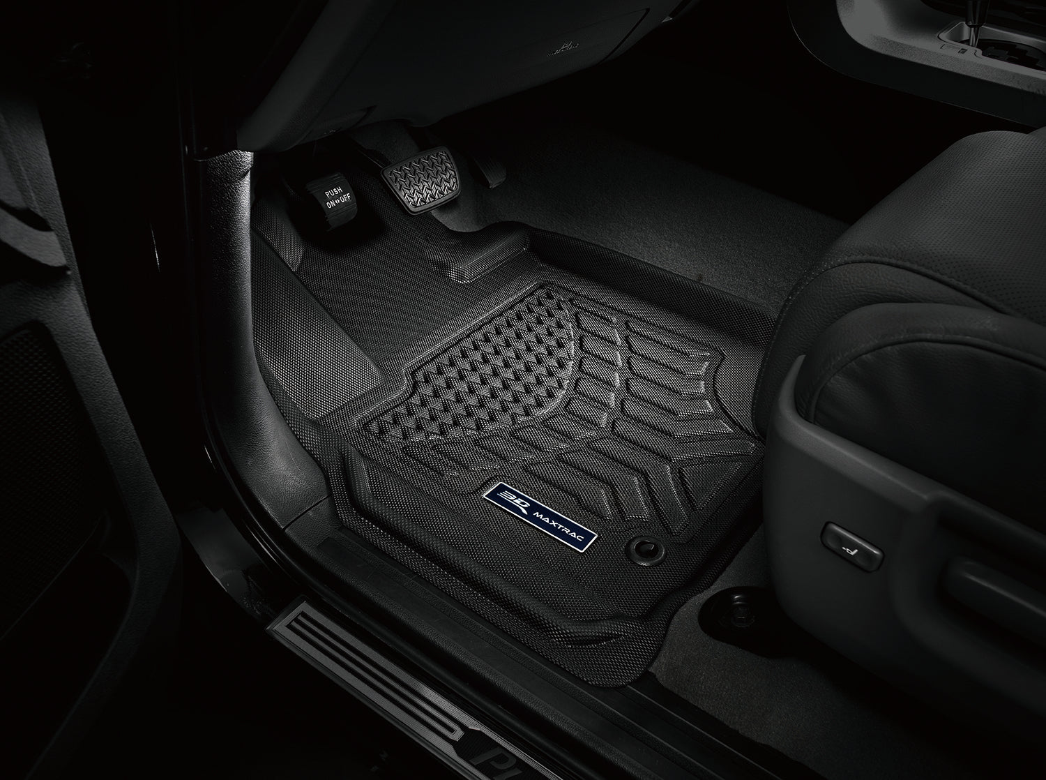 3D Maxpider 2019-2023 BMW X5 G05 7-Passenger Maxtrac Black 1st 2nd 3rd Rows Floor Mats A5BM10701809