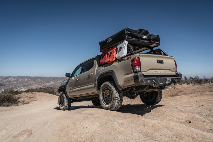 Body Armor 2016-2023 Toyota Tacoma Pro Series Rear Bumper & Blackout LED Cube Spot Light & 3/4 Black D-ring With Isolators Single TC-2963 & 30042 & 3203