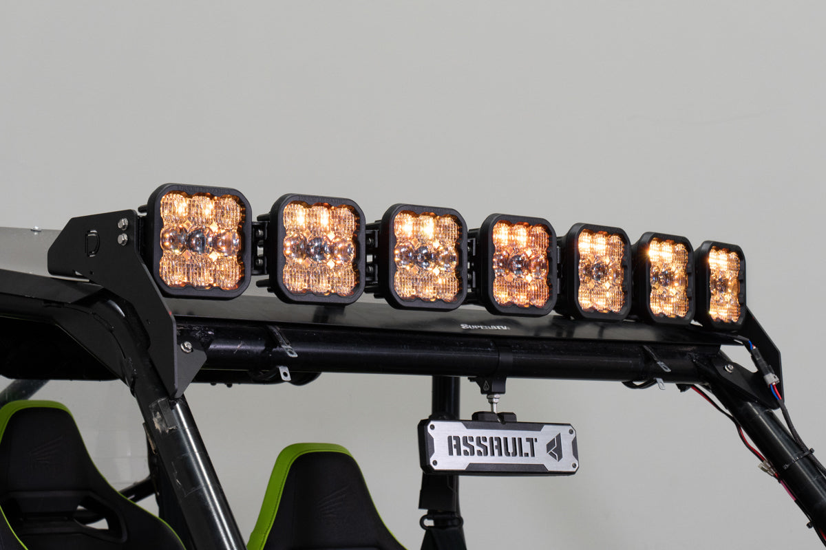 Diode Dynamics 2019-2024 Honda Talon SS5 Sport CrossLink Roof Yellow Combo Light Bar Kit DD7918