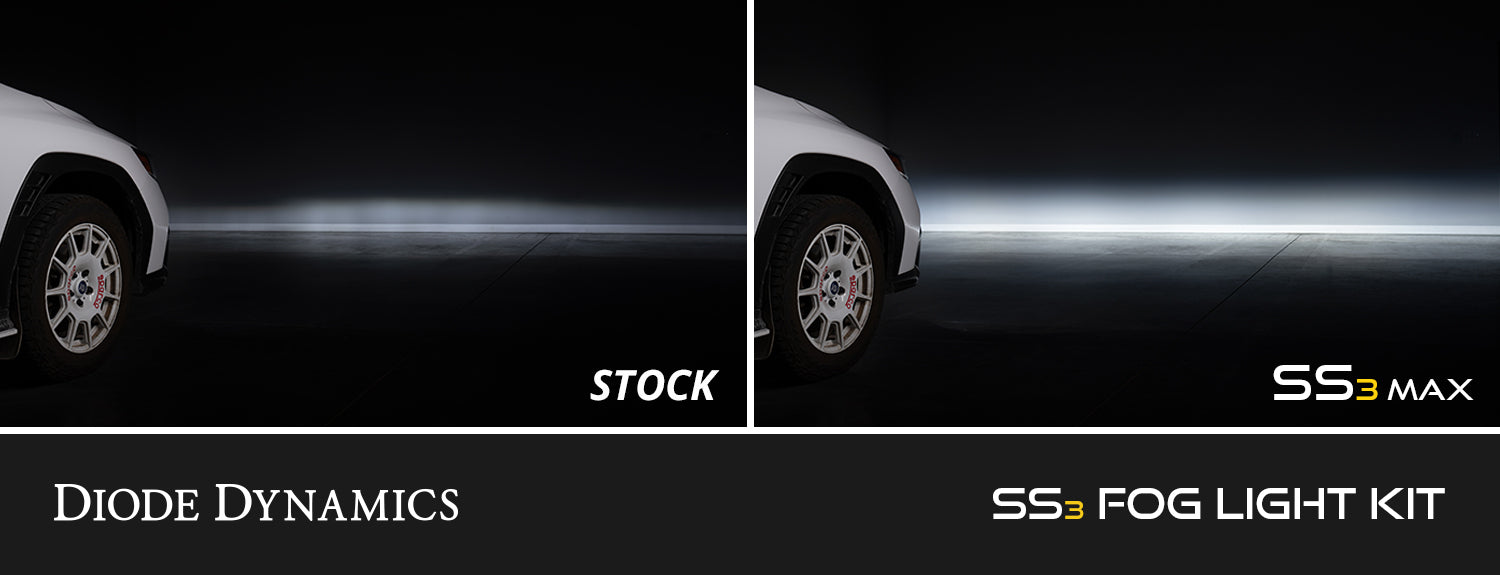 Diode Dynamics 2010-2013 Lexus IS250C SS3 3000K Max Yellow Pair Left and Right Side SAE LED Fog Light Kit DD8362