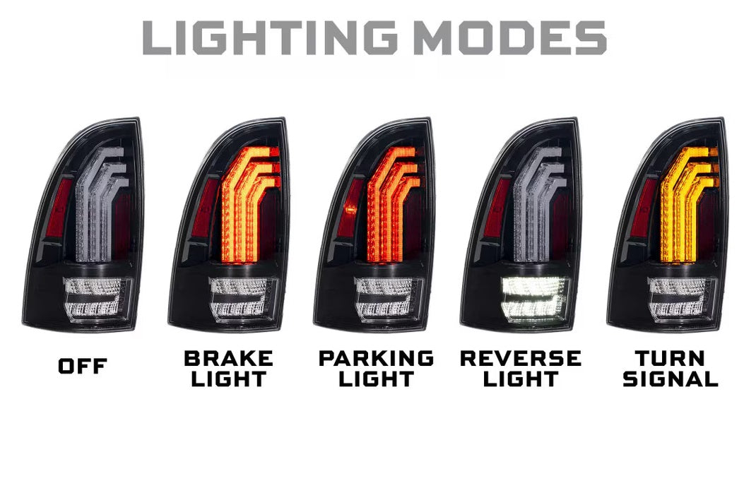 Morimoto 2005-2015 Toyota Tacoma XB LED Tail Lights Clear Lens Set LF727