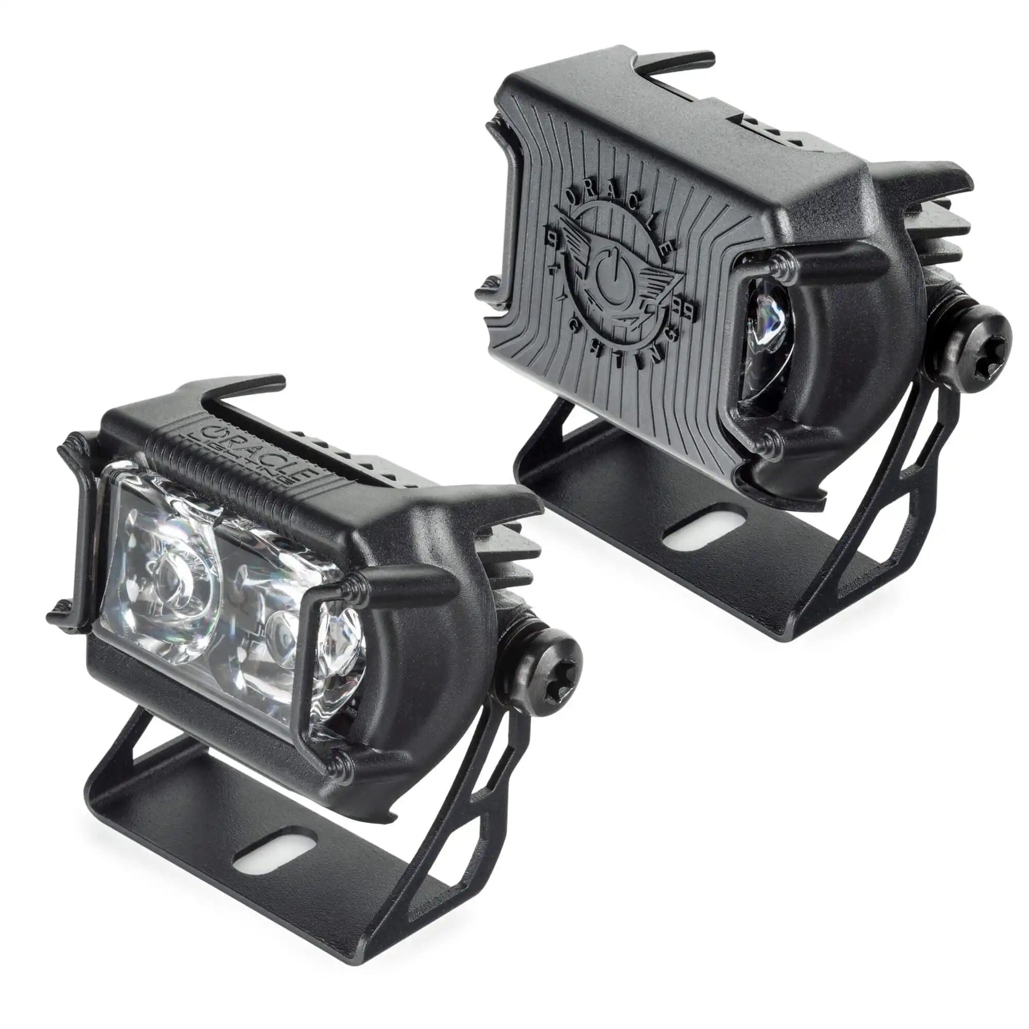 Oracle Lighting 2015-2023 Ford F-150 A-Pillar Hood Mount Brackets With VEGA Series 2 Spotlights 2093-2-504