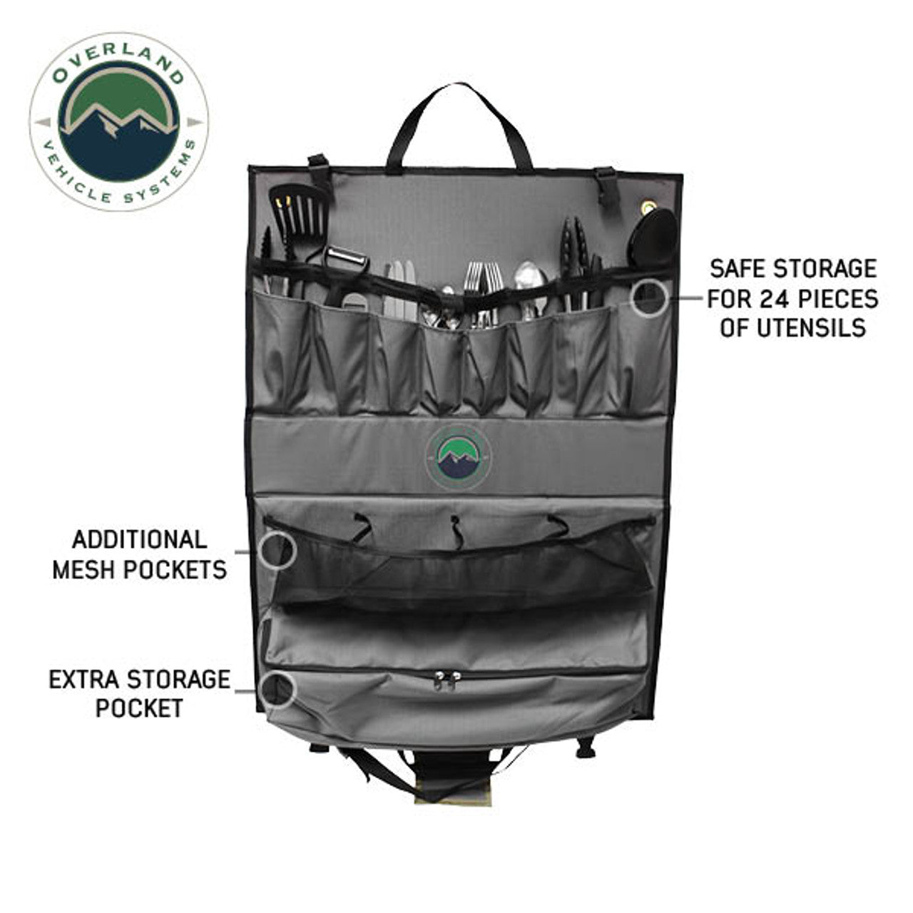 OVS Overland Kitchen Kit 24 Piece Cooking and Utensil Kit Hanging Carrying Case 21010505