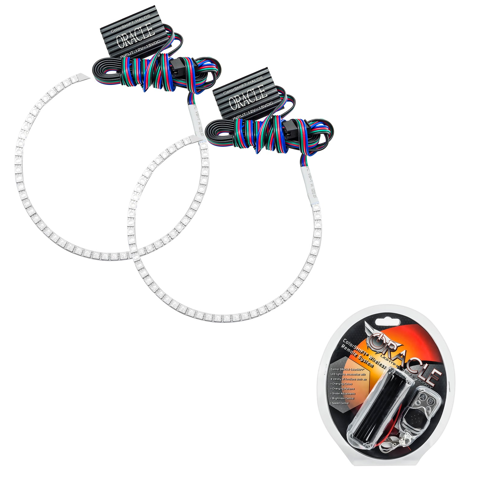 Oracle Lighting 2007-2008 Chrysler Aspen LED Headlight Halo Kit ColorSHIFT With RF Controller 2229-330