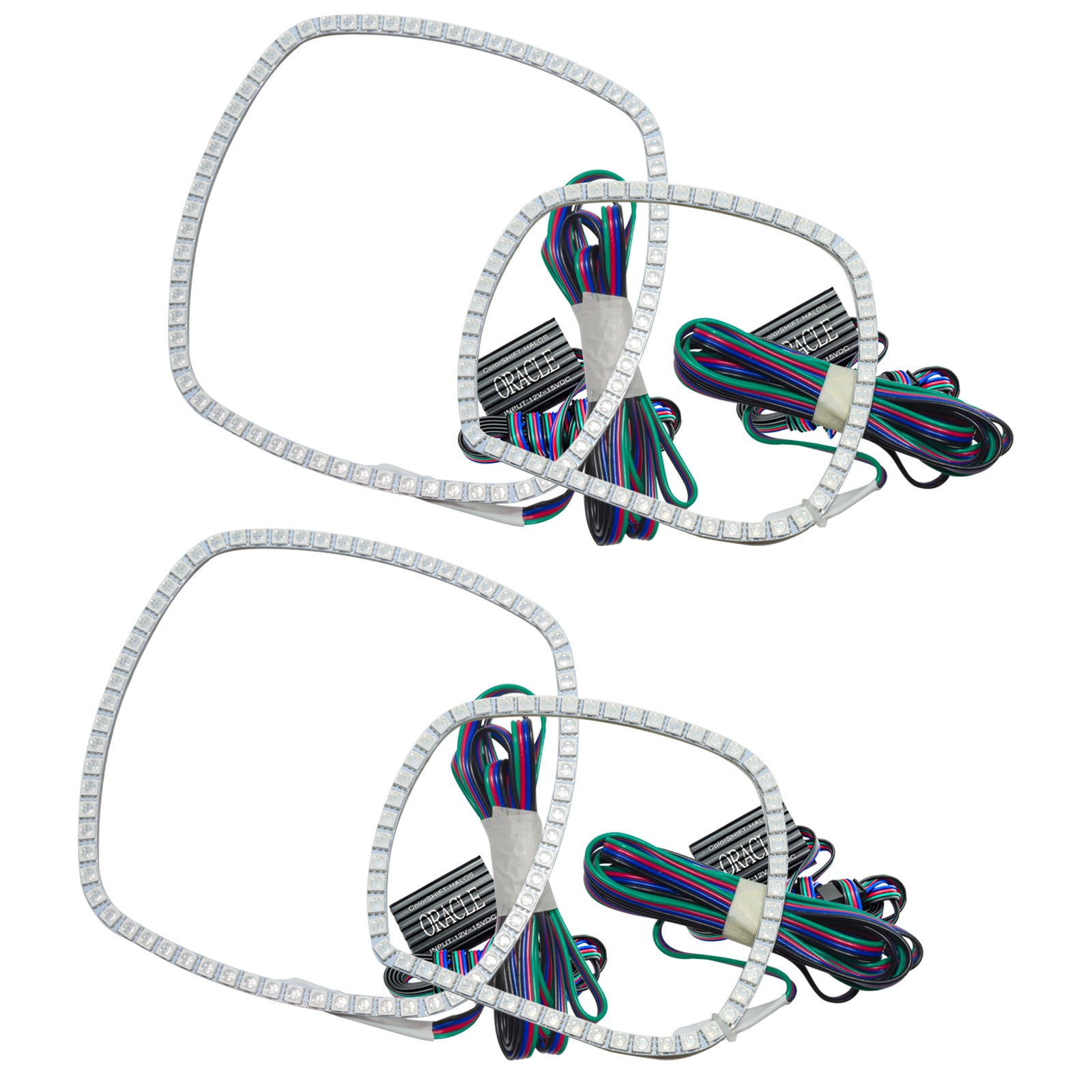 Oracle Lighting 2011-2014 Dodge Charger LED Headlight Halo Kit ColorSHIFT with No Controller 2234-334