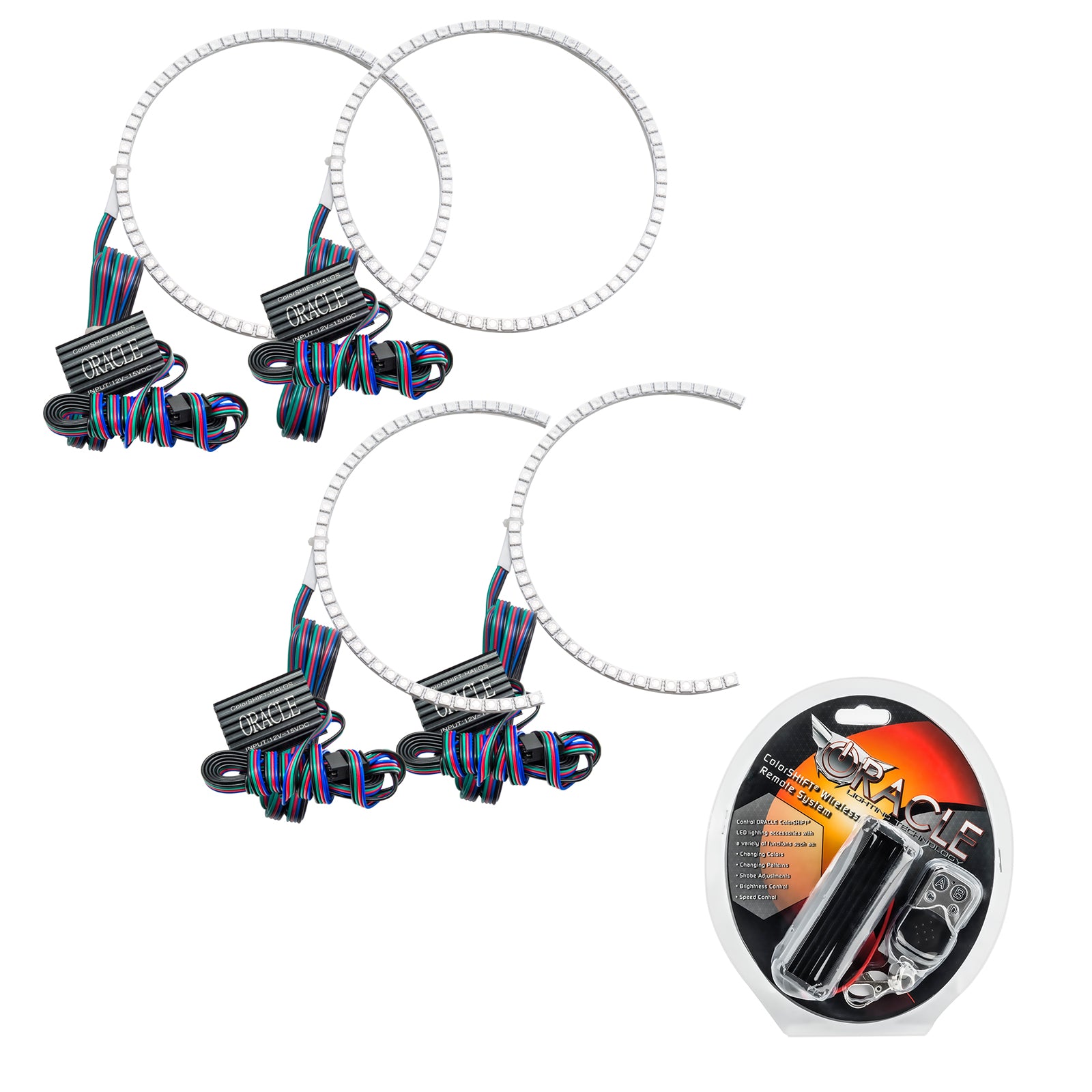 Oracle Lighting 2006-2008 Dodge Ram LED Headlight Halo Kit ColorSHIFT With RF Controller 2236-330