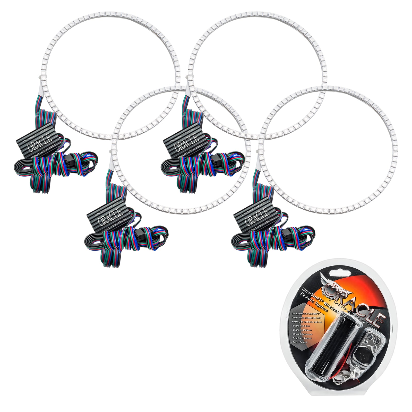 Oracle Lighting Ultima GTR LED Headlight Halo Kit ColorSHIFT With RF Controller 2265-330