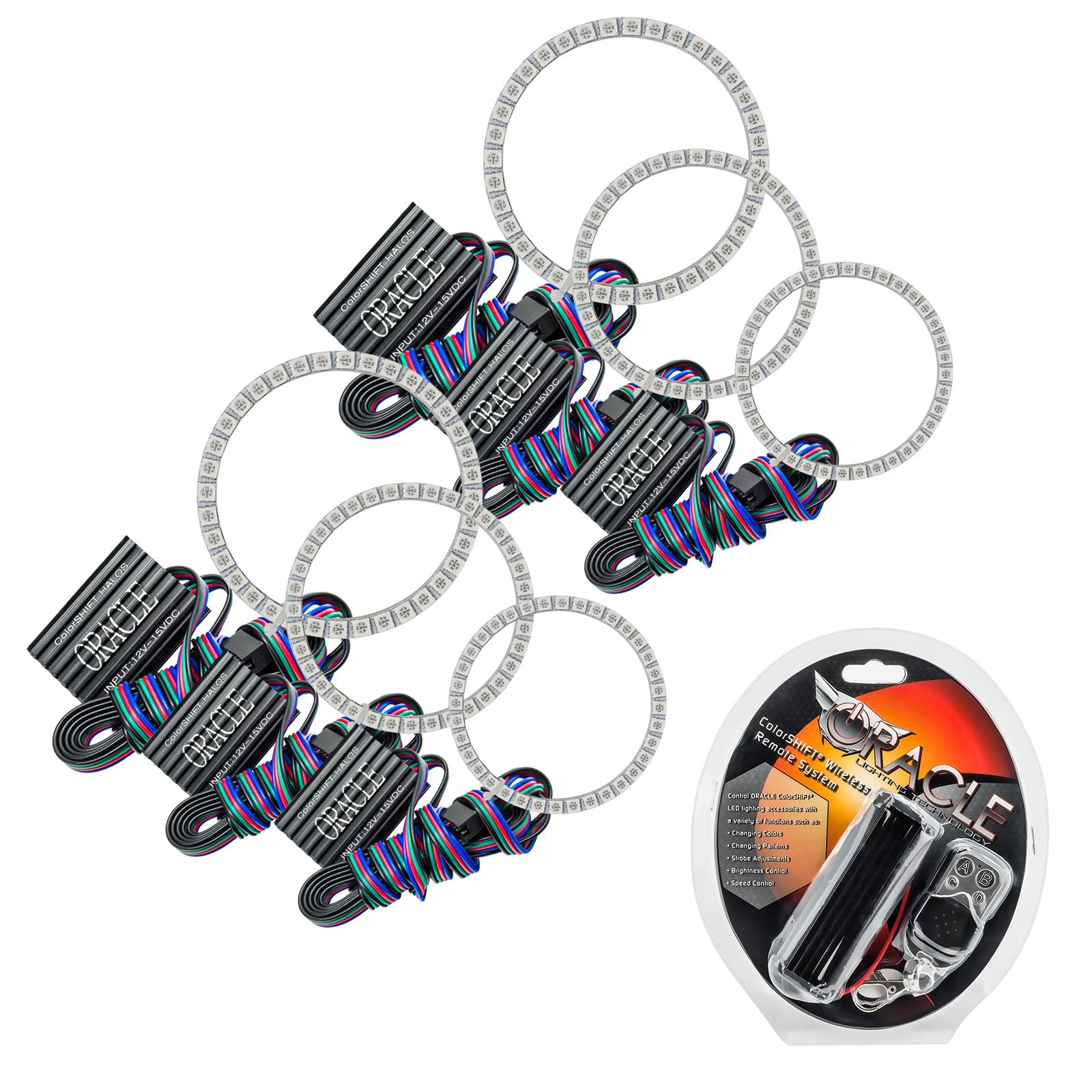 Oracle Lighting 2006-2008 Infiniti M35 LED Headlight Halo Kit ColorSHIFT With RF Controller 2328-330