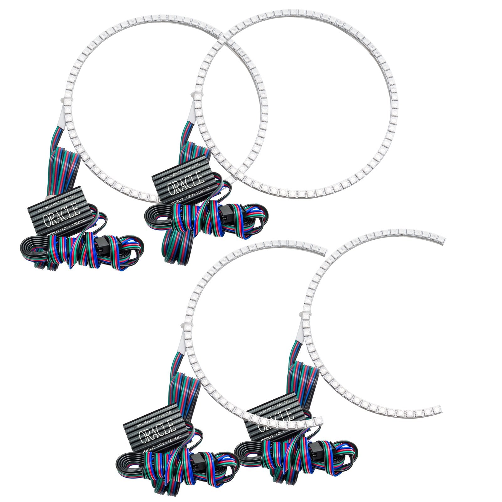 Oracle Lighting 2006-2008 Lexus IS 250 LED Headlight Halo Kit ColorSHIFT With No Controller 2343-334