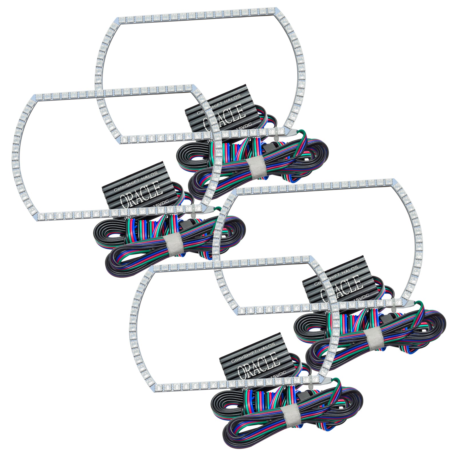 Oracle Lighting 2007-2013 Chevrolet Silverado LED Headlight Square Style Halo Kit 2358-334