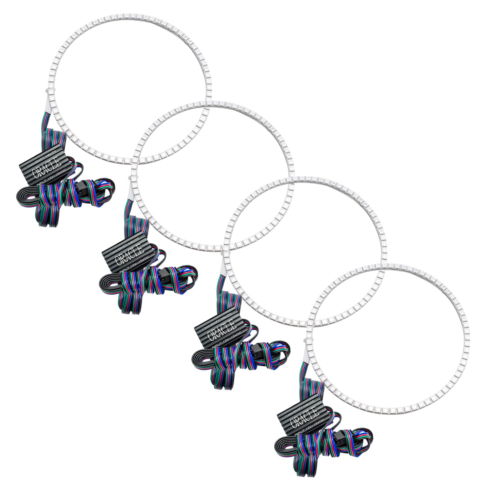 Oracle Lighting 2011-2012 Mercedes Benz Sprinter Van LED Headlight Projector Halo Kit ColorSHIFT with No Controller 2384-334