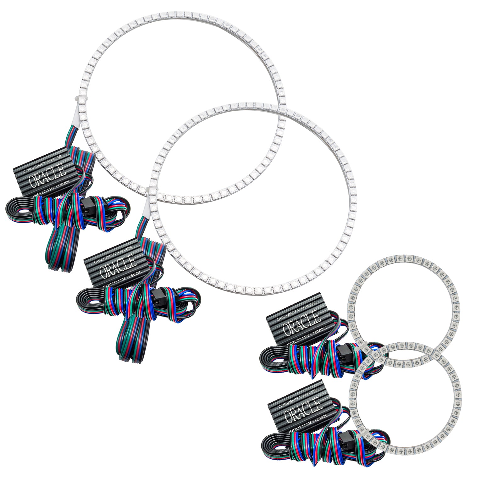 Oracle Lighting 2011-2012 Mercedes Benz Sprinter Van LED Headlight Non Projector Halo Kit ColorSHIFT with No Controller 2385-334