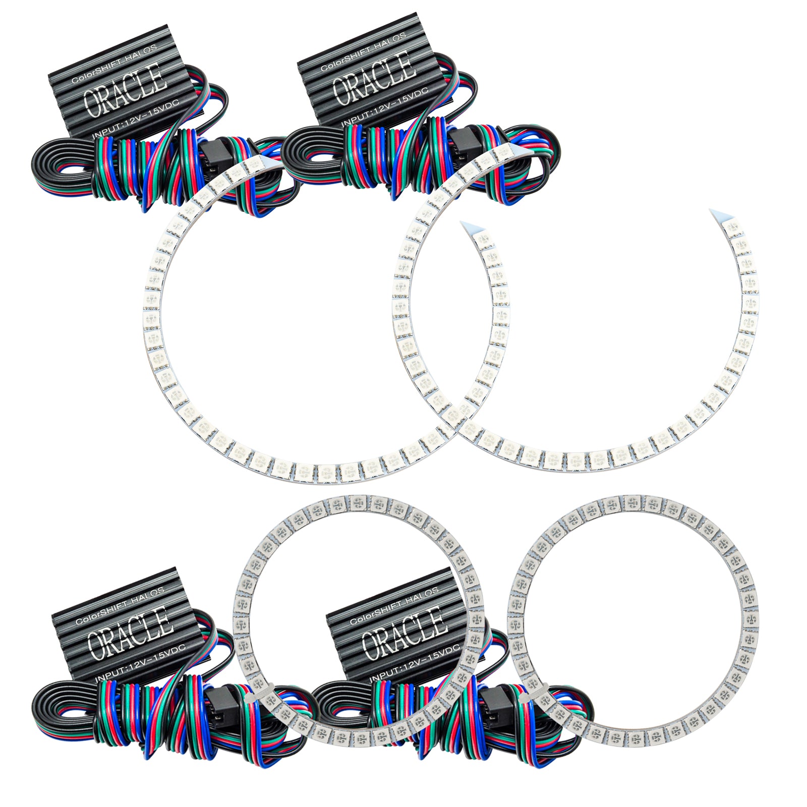 Oracle Lighting 2011-2013 Scion tC LED Headlight Dual Halo Kit ColorSHIFT With No Controller 2399-334