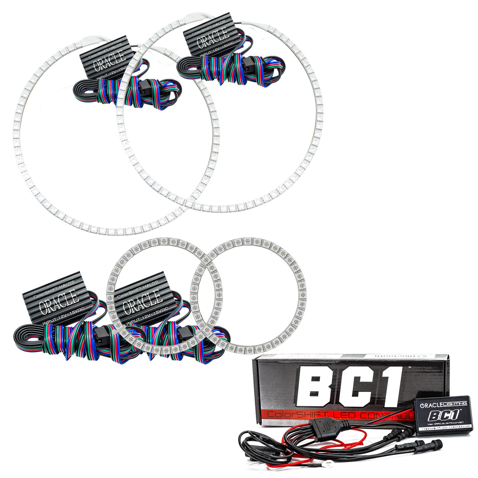 Oracle Lighting 2008-2010 Pontiac G8 LED Headlight Halo Kit ColorSHIFT with BC1 Controller 2507-335