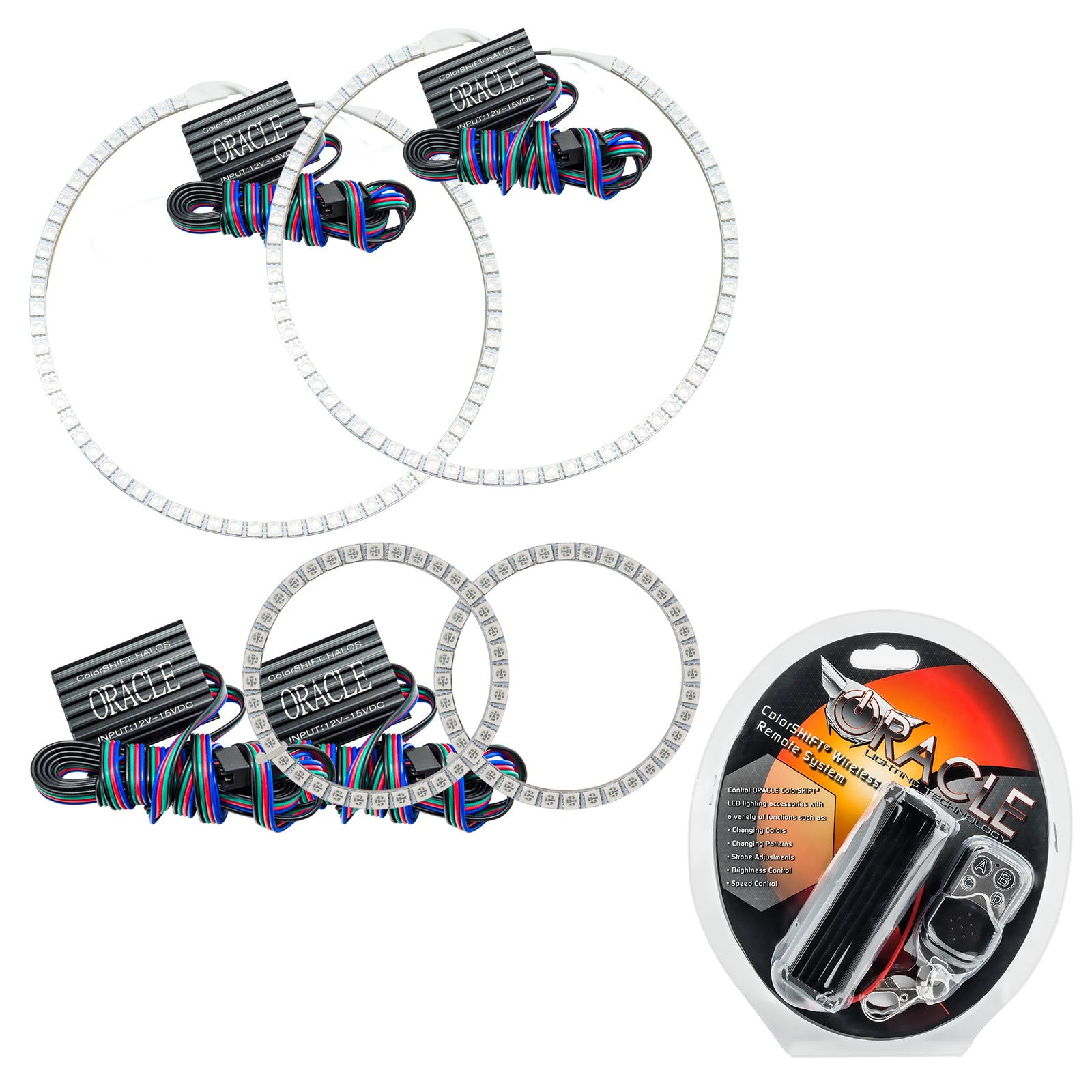 Oracle Lighting 2006-2011 BMW 1 Series LED Headlight Halo Kit ColorSHIFT With RF Controller 2630-330