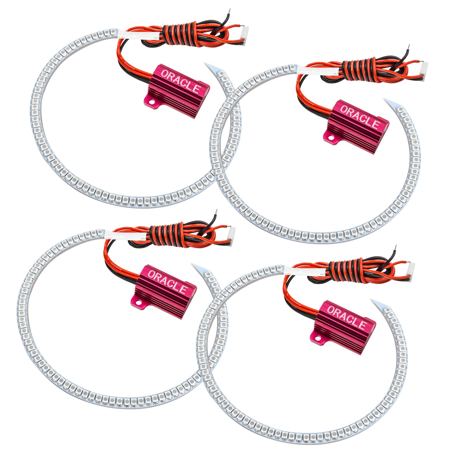 Oracle Lighting 2007-2013 Chevrolet Silverado LED Round Style Headlight Halo Kit Red 2639-003