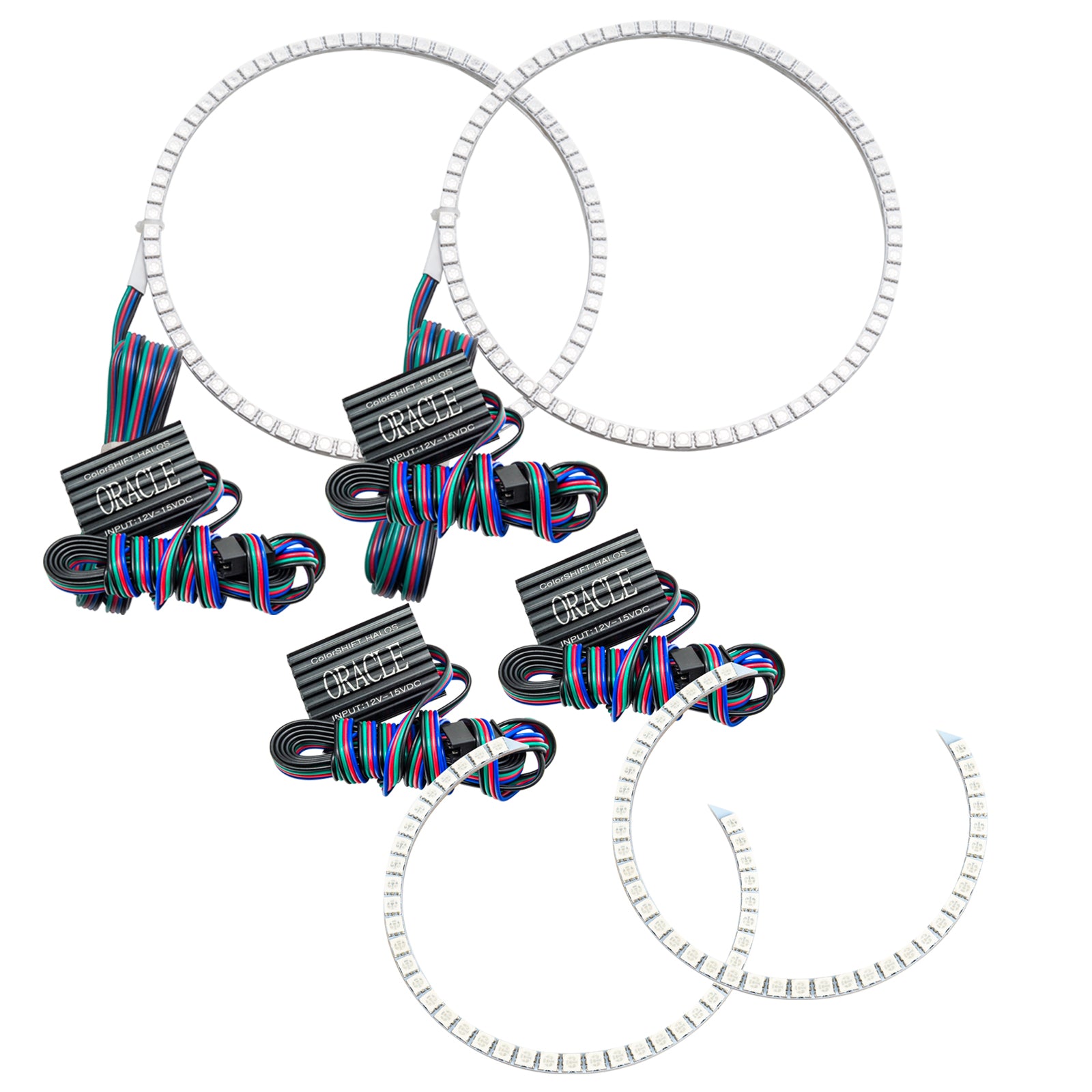 Oracle Lighting 2011-2013 Dodge Durango LED Headlight Halo Kit ColorSHIFT with No Controller 2646-334