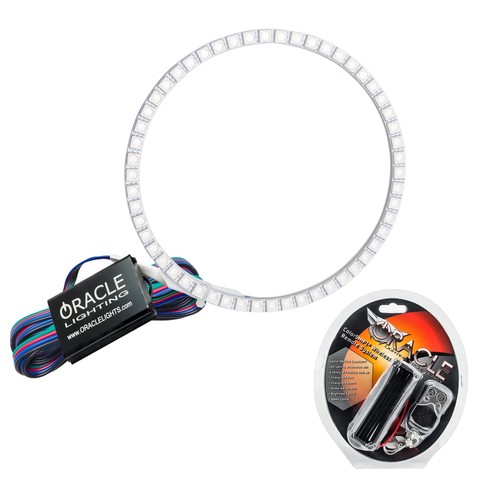 Oracle Lighting 2006-2013 Vespa LX50 LED Headlight Halo Kit ColorSHIFT With RF Controller 2682-330