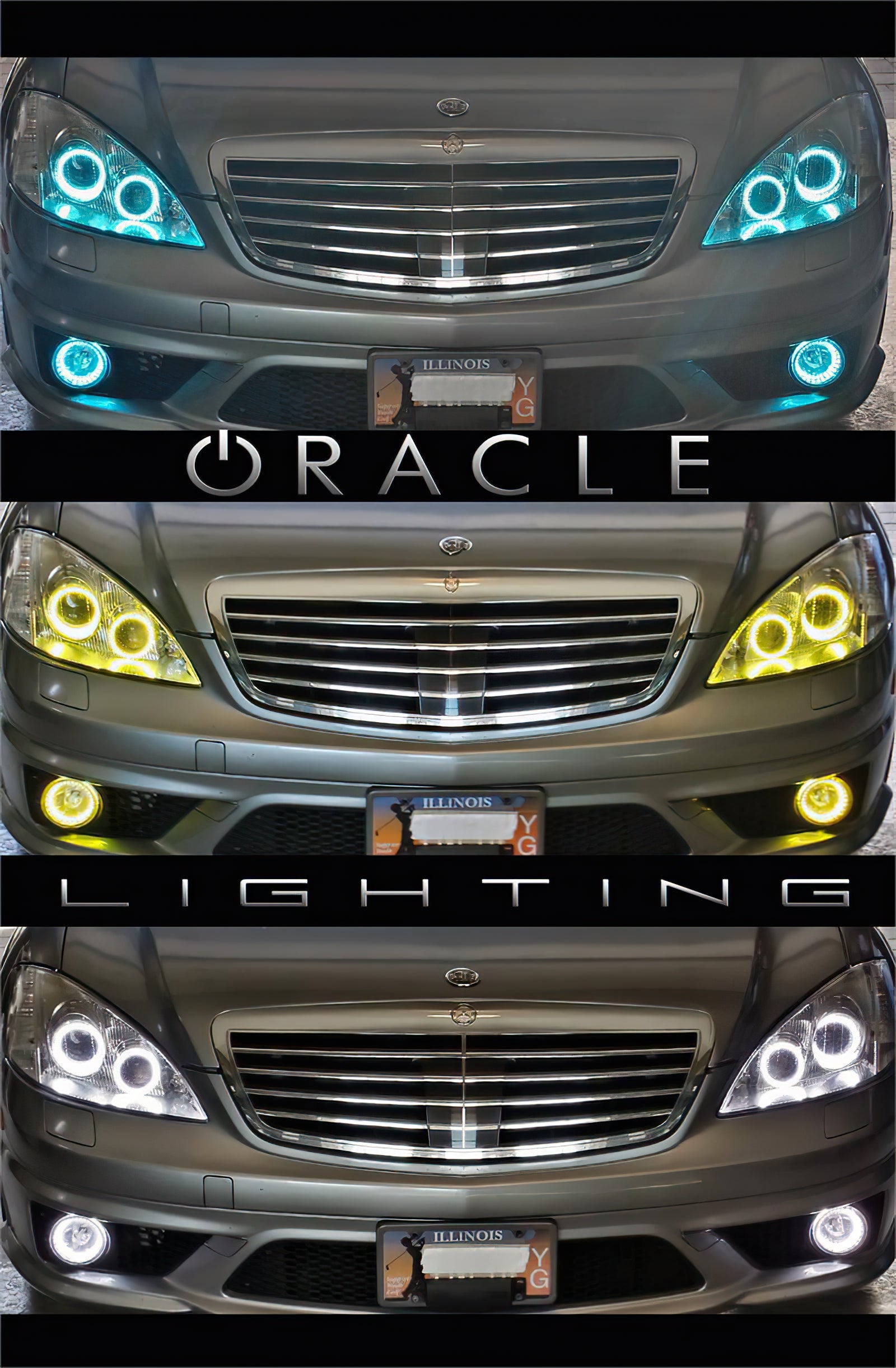Oracle Lighting 2007-2009 Mercedes Benz S-Class LED Headlight Halo Kit 2700-504