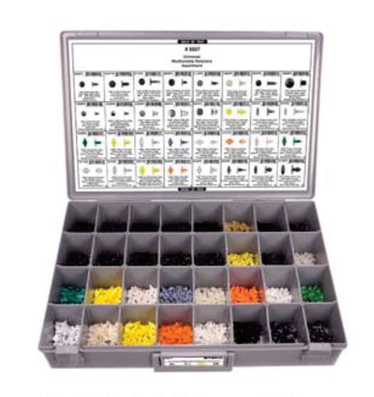 Disco Adjustable Gray Plastic Tray Universal Weatherstrip Assortment 8807
