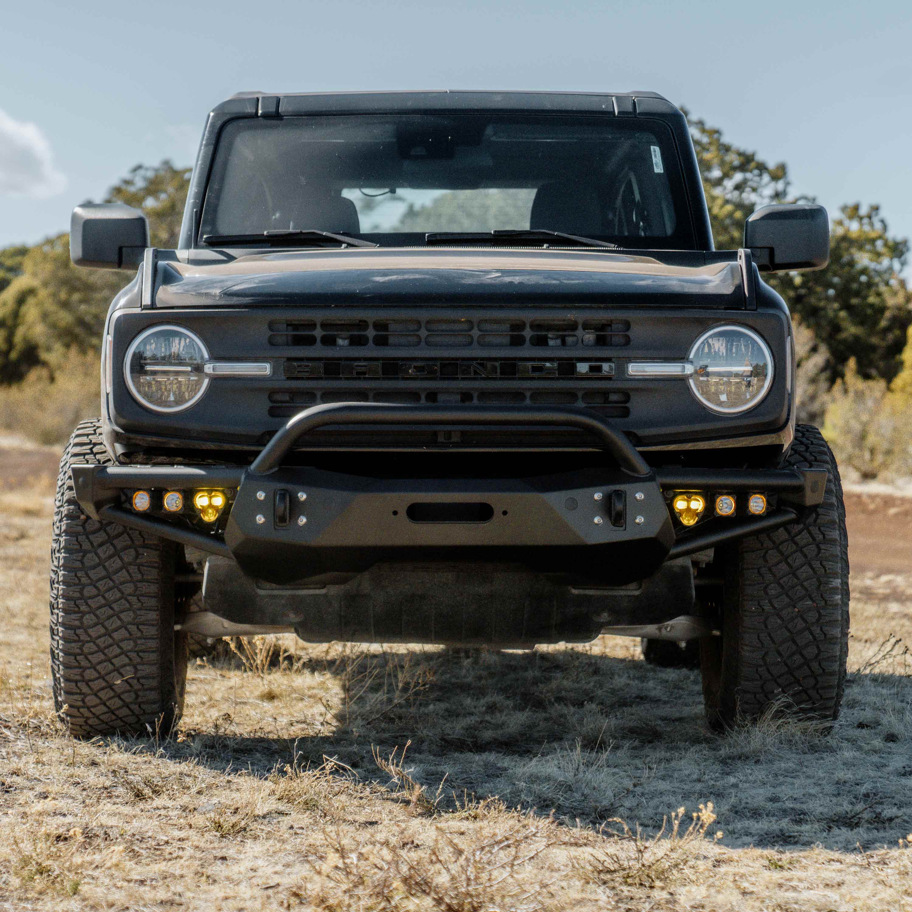 KC Hilites 2021-2024 Ford Bronco GEN6 Hybrid Front Bumper Off-Road LED Light Kit 97170