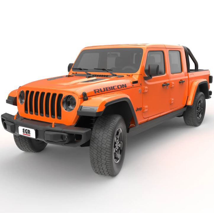 EGR 2020-2025 Jeep Gladiator Crew Cab Black Powder Ocat S-Series Sport Bar SBAR0176