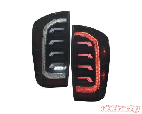FORM Lighting 2016-2023 Toyota Tacoma Red Pair LED Tail Lights FL0019