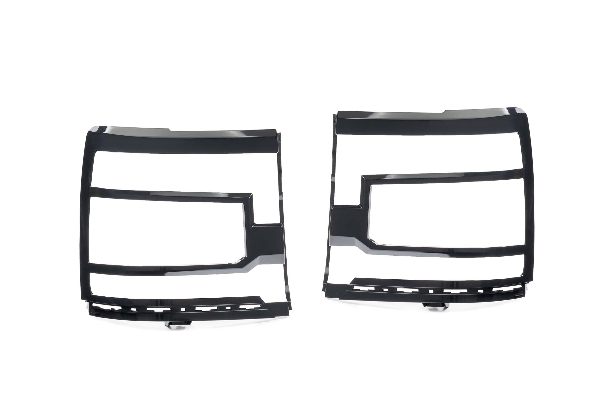 Morimoto 2016-2018 Chevrolet Silverado 1500 Without OEM LED Turn Signals XB LED Headlights Trim Bezels Unfinished Set LF542.B