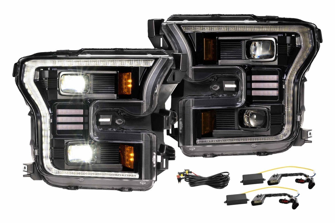 Morimoto 2015-2017 Ford F-150 2017-2020 Ford F-150 Raptor XB Hybrid LED Headlights LF550.2