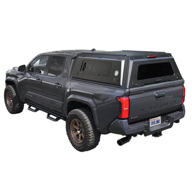 OVS 2024-2026 Toyota Tacoma 5' Bed Expedition Pro+ Truck Cap With Full Window Wing Doors and 3rd Brake Light 70200025