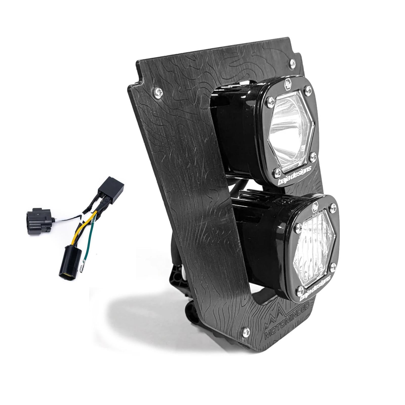 Baja Designs 2024-2025 Husqvarna FE-S Dual S1 Gemini D/C LED Headlight Kit With Hi-Low Harness 38-7018
