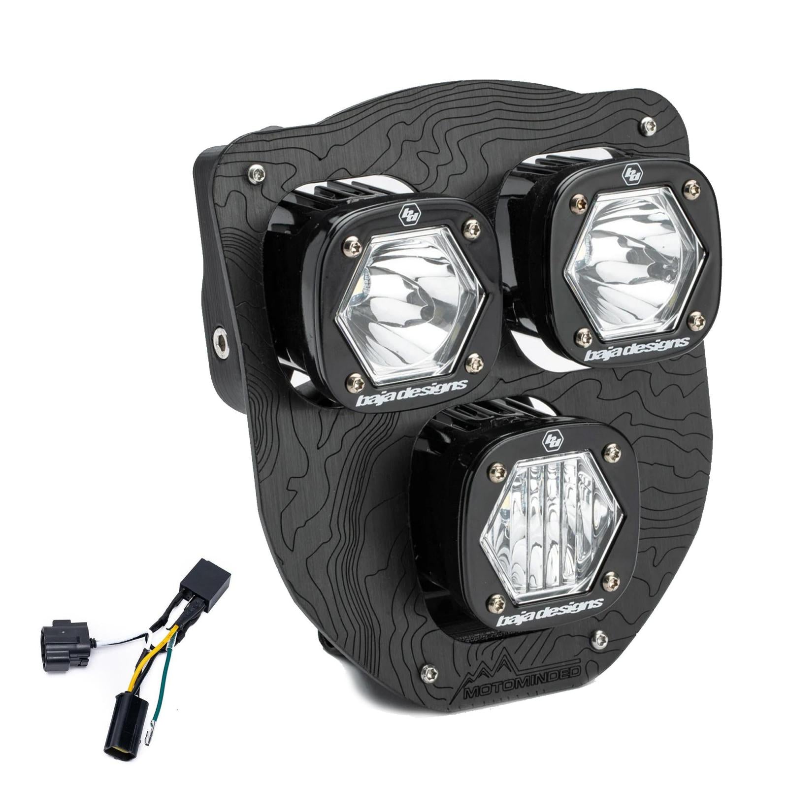 Baja Designs 2024-2025 Husqvarna FE-S Triple S1 Hydra D/C LED Headlight Kit With Hi-Low Harness 38-7019