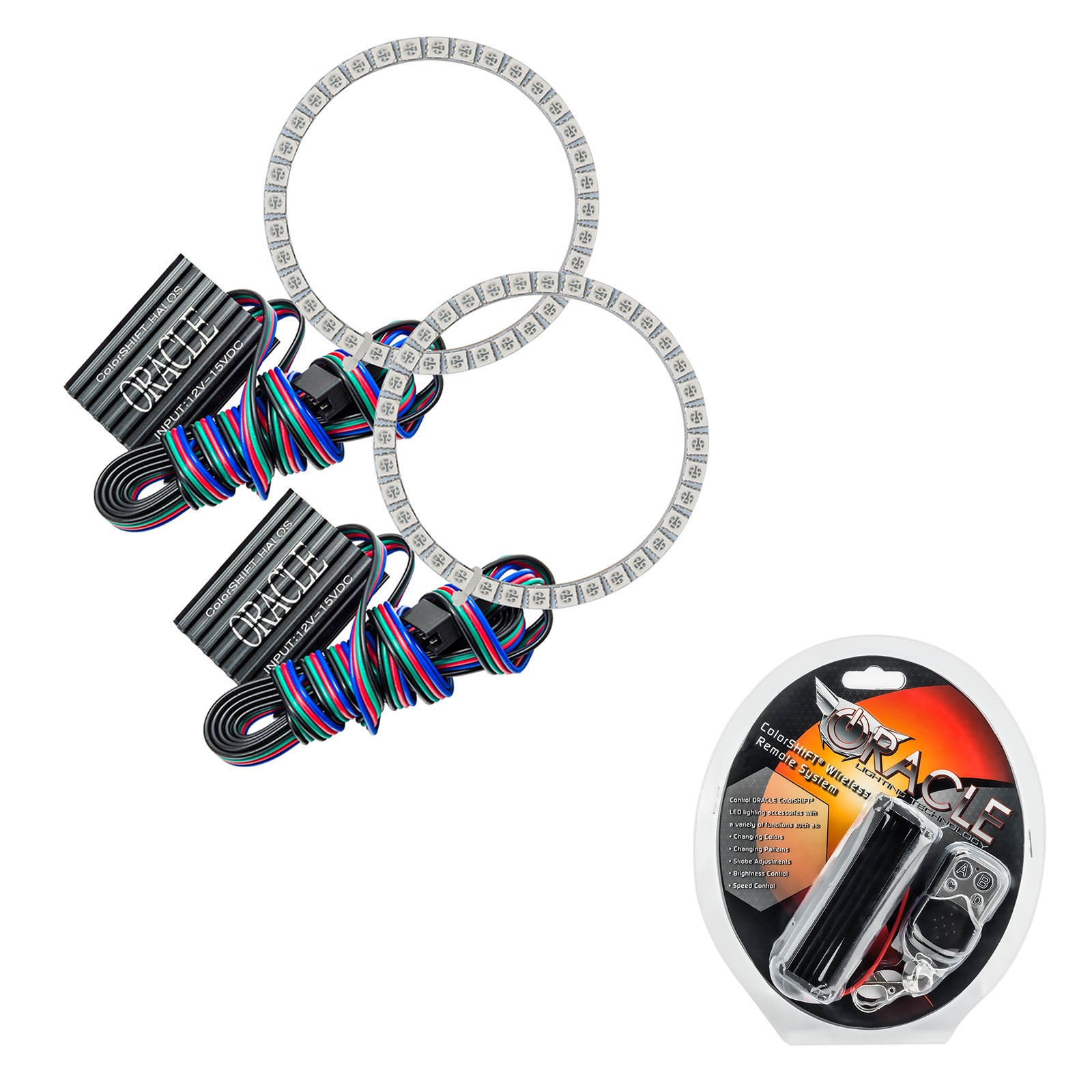 Oracle Lighting 2010-2016 Honda CRZ LED Headlight Halo Kit ColorSHIFT with RF Controller 3942-330