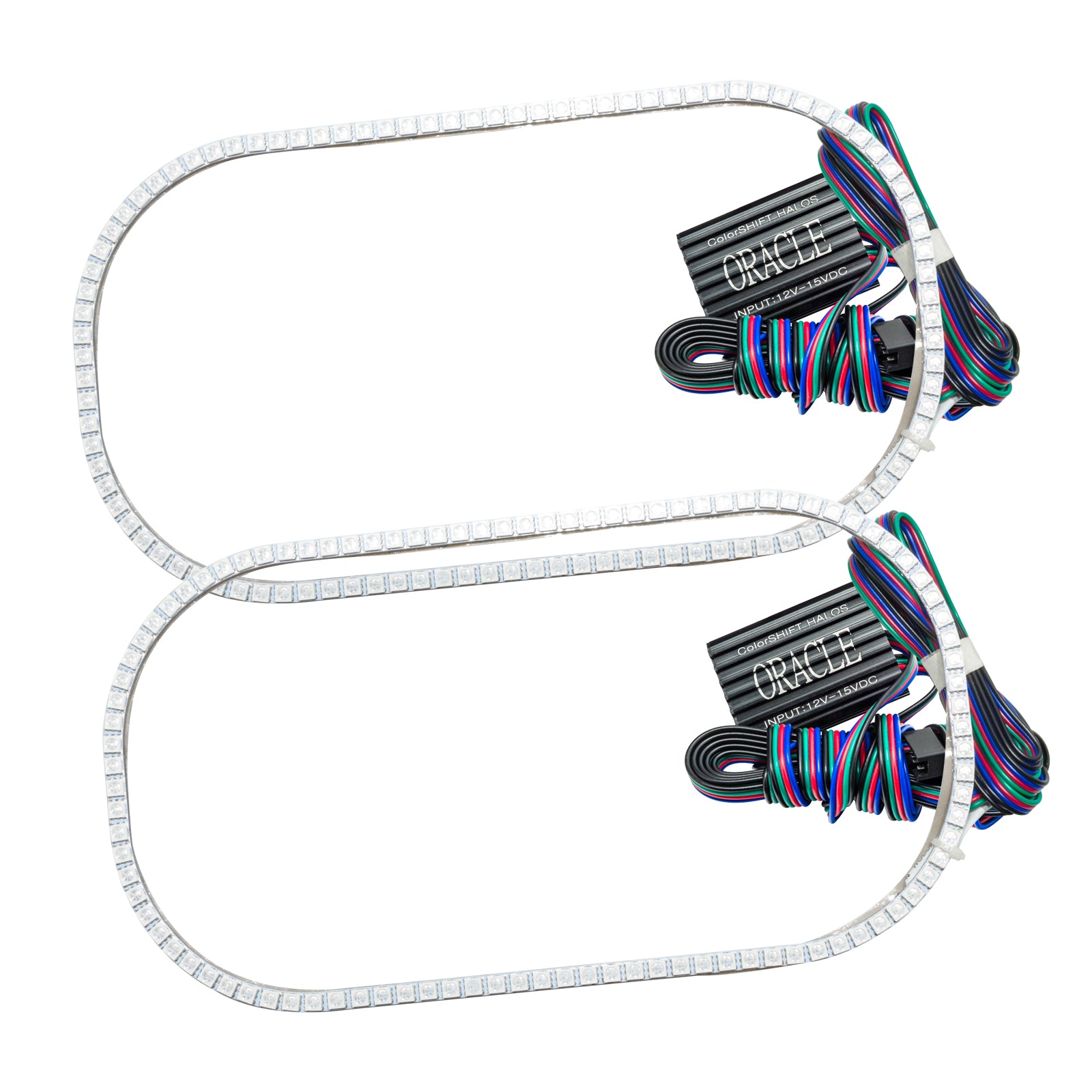 Oracle Lighting 1999-2004 Ford F-250 F-350 Super Duty LED Headlight Halo Kit ColorSHIFT With No Controller 3950-334
