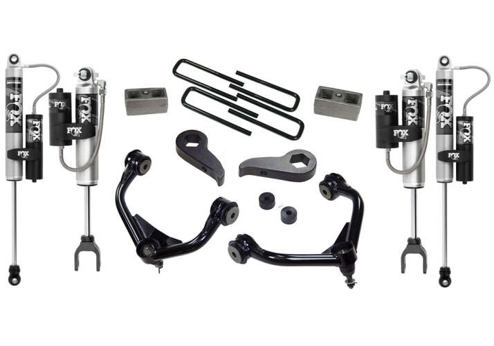 Superlift 2011-2019 Chevrolet Silverado GMC Sierra 2500HD 3500HD 3" Lift Kit with FOX 2.0 Reservoir Shocks K1010FX