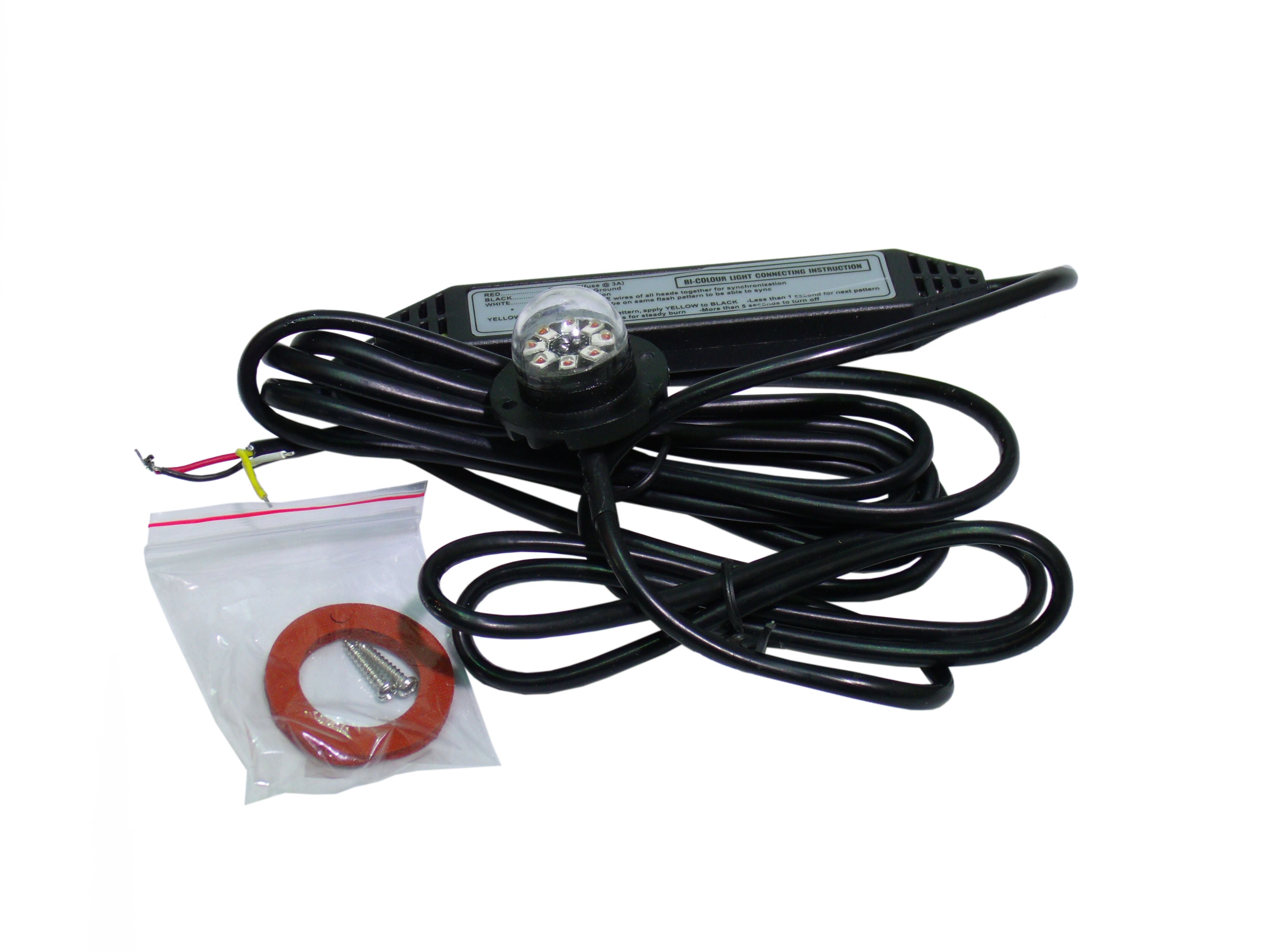 Race Sport Professional Grade Stealth LED 19 Pattern Strobe Light Head RED Sold Individually RS-TBDL270-R