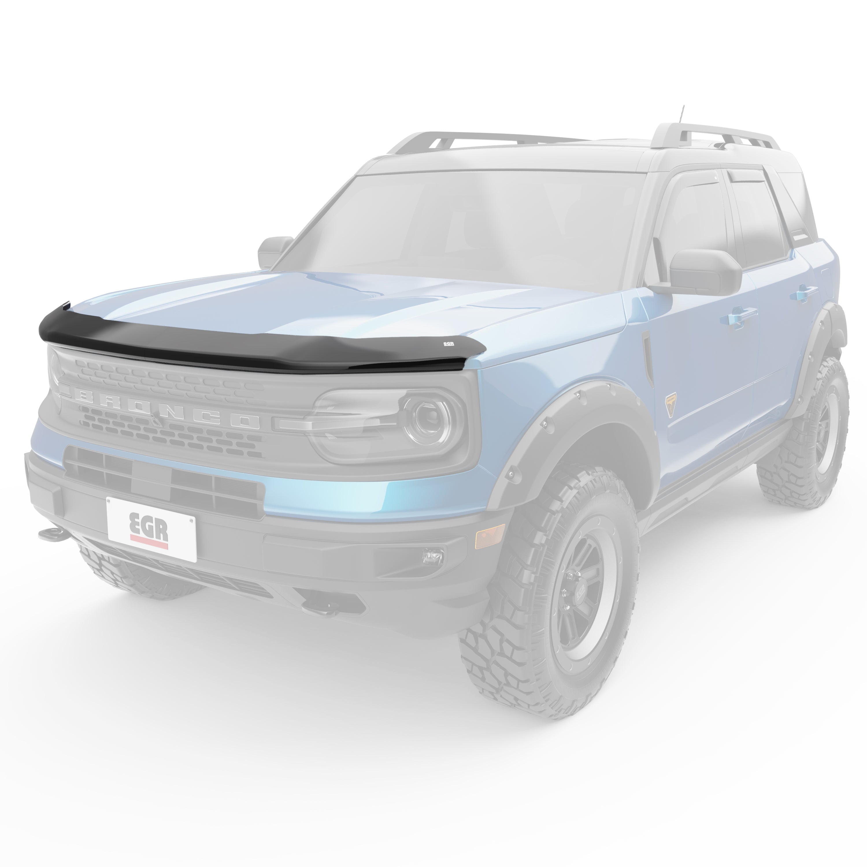 EGR 2021-2024 Ford Bronco Sport Superguard Hood Guard Matte Black Finish 303565
