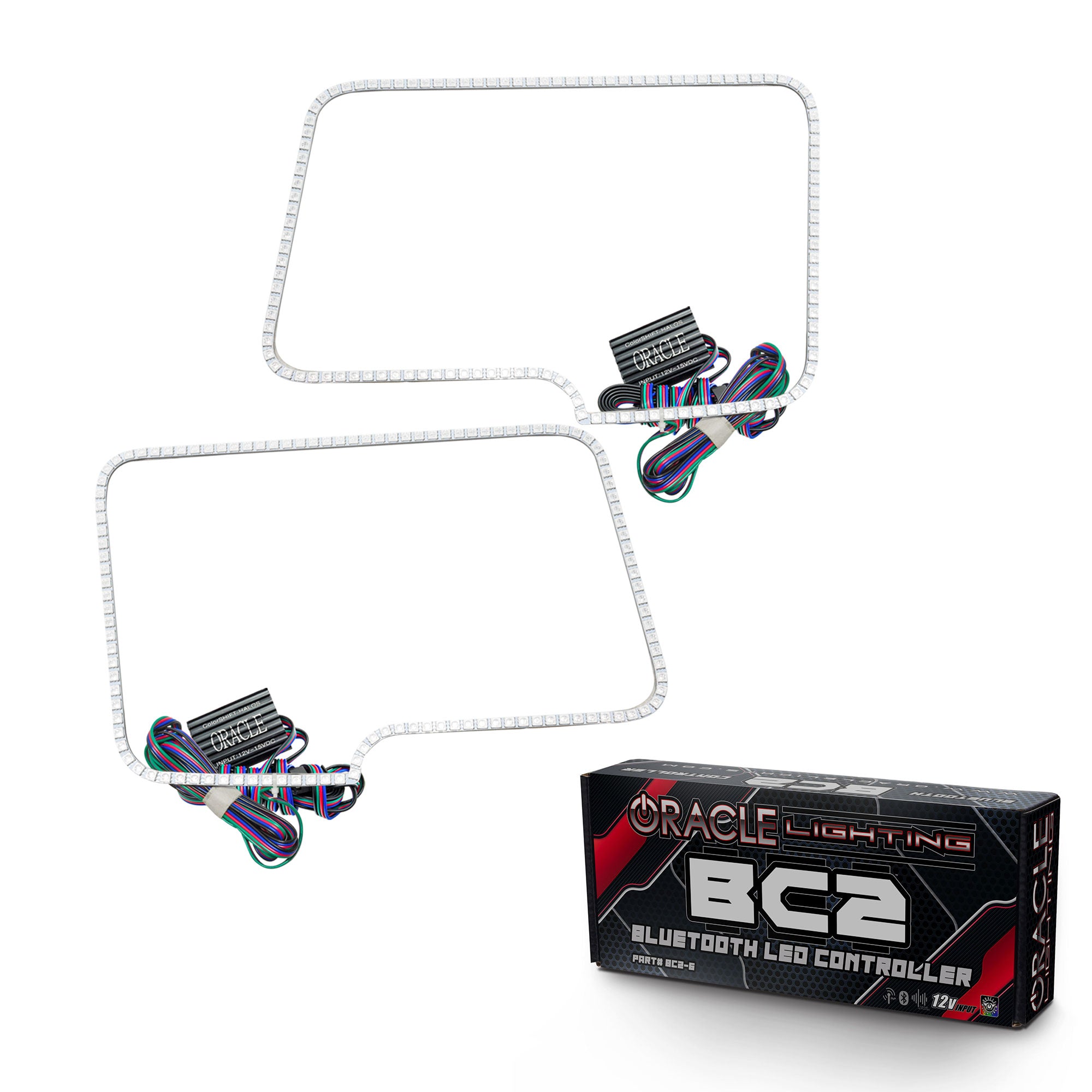 Oracle Lighting 2009-2014 Ford F-150 Ford Raptor LED Headlight Halo Kit ColorSHIFT With BC2 Controller 2300-335