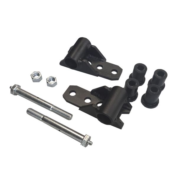 Warrior 1976-1986 Jeep CJ7 1981-1986 Jeep CJ8 Shackle Frame Mount for 2-1/2" Front Leaf Springs Includes Bushings & Greaseable Bolts 403B