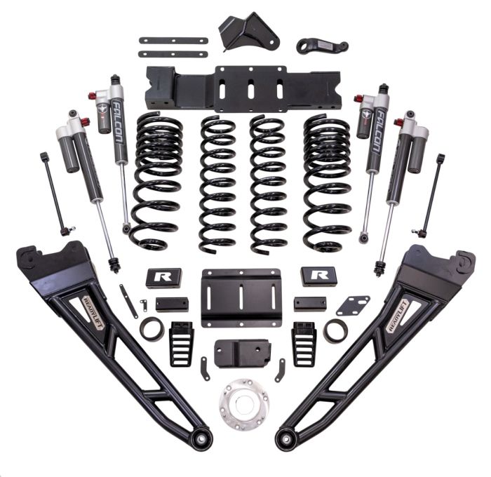 Readylift 2019-2024 Dodge Ram 2500 6'' MAX3.3 Suspension System With Falcon 3.3 Shocks And Radius Arms Standard Output Diesel Motor 43-19642
